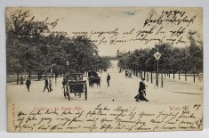 VIENA , INTRAREA PE ALEEA PRATERULUI , CARTE POSTALA ILUSTRATA , CLASICA foto