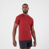 Tricou alergare fără cusături KIPRUN Run 500 Confort Bordo Bărbați