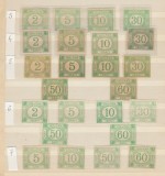 ROMANIA lot timbre neuzate Taxa de Plata (&rdquo;verzi&rdquo;) MNH/MLH 1887-1902