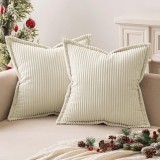 Cumpara ieftin Set 2 Huse de Perna, 60 x 60 cm, Culoare Crem - CN