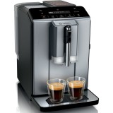 Espressor automat Bosch VeroCafe TIE20504, 15 bari, 1,4 l, rasnita ceramica, dispozitiv spumare lapte MilkMagic Pro, cu sistem SensoFlow, Argintiu