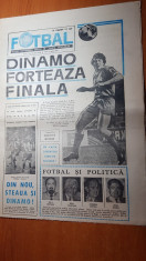 ziarul fotbal 13 aprilie 1990-dinamo forteaza finala in cupa cupelor,steaua foto