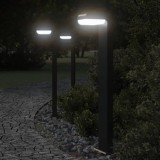 Lămpi exterioare de podea 3 buc. negru 80 cm aluminiu turnat