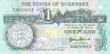 Bancnota Guernsey 1 Pound (2016) - P52d UNC