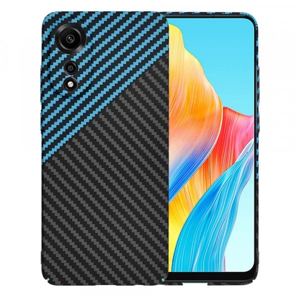 Husa pentru Oppo A78 4G, Techsuit, Carbonite FiberShell, Bleu