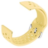 Cumpara ieftin Curea din silicon, compatibila Fossil Gen 5 Smartwatch, telescoape Quick Release, 22mm, Galben, Very Dream
