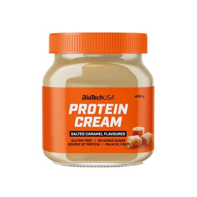 Crema Proteica cu Aroma de Caramel Sarat 400 grame Bio Tech USA foto