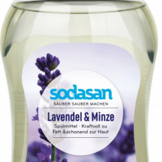 Detergent vase lichid bio lavanda si menta 500 ml Sodasan