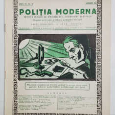 POLITIA MODERNA , REVISTA LUNARA DE SPECIALITATE , LITERATURA SI STIINTA , ANUL VI , NR. 59 , IANUARIE , 1931