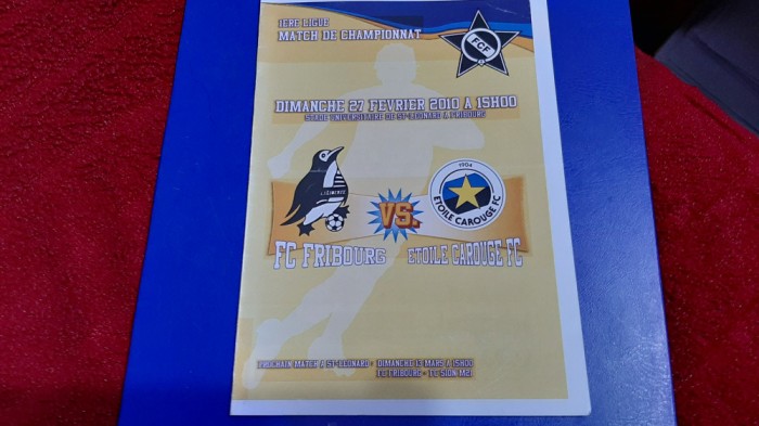 program FC Fribourg - Etoille Carouge FC