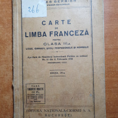 manual limba franceza pentru clasa a 3-a - licee,gimnazii,profesionale-anul 1935