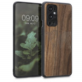 Husa Kwmobile pentru OnePlus 9 Pro, Lemn, Maro, 54433.03