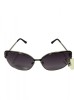 Ochelari de soare dama, UV400, Negru, Metal, Violet, Oem