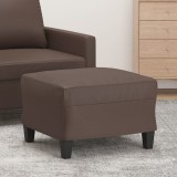 VidaXL Taburet, maro, 60x50x41 cm, piele ecologică