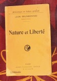 L&eacute;on Brunschvicg / Nature et Libert&eacute;