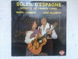 Maria candido jose villamor soleil d&#039;espagne operette de francis lopez lp vinyl, Pop