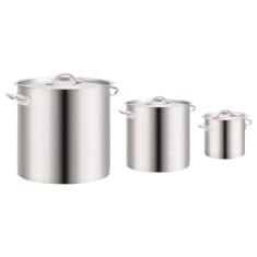 Set oale de supă, 3 piese, 50/21/6 L, oțel inoxidabil foto