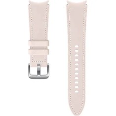 Curea smartwatch Samsung Hybrid Leather pentru Galaxy Watch4 20mm M/L, Pink