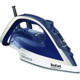 Fier de calcat Tefal Ultragliss Plus FV6812E0, 2800W, jet de abur 260 g/min, abur variabil 0-50 g/min, colector anticalcar, oprire automata, alb/albas