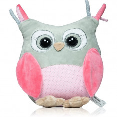 BabyOno Have Fun Owl Sofia jucărie de pluș cu zornăitoare Pink 1 buc