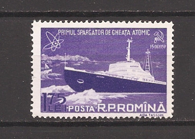 ROMANIA 1959, LP 483 - PRIMUL SPARGATOR DE GHEATA ATOMIC, MNH foto