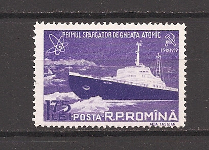 ROMANIA 1959, LP 483 - PRIMUL SPARGATOR DE GHEATA ATOMIC, MNH