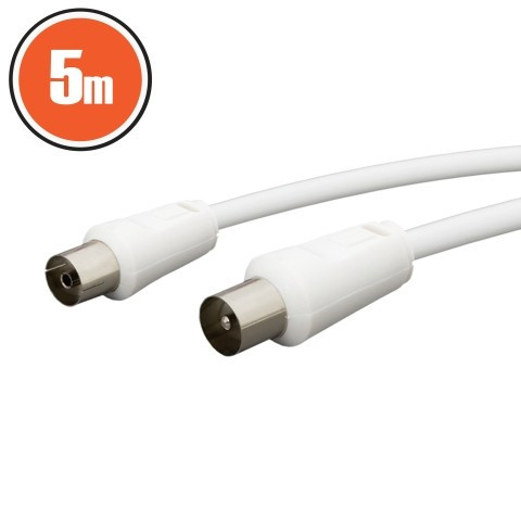 Cablu TV COAX fisa COAX - soclu COAX, 5m Best CarHome