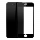 Folie Sticla iPhone 8 Plus Black Fullcover 4D Tempered Glass Ecran Display LCD
