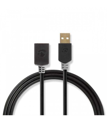 Cablu USB 2.0 A tata - USB A mama 2m Nedis foto