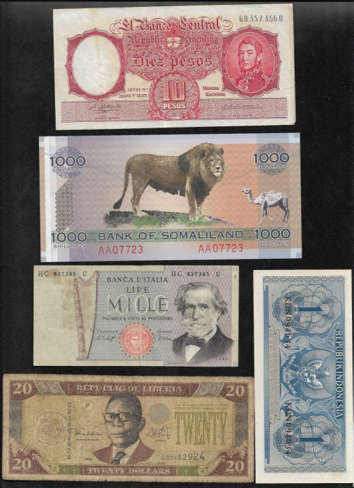 Set #68 15 bancnote de colectie (cele din imagini)