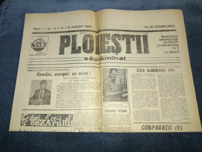 ZIARUL PLOIESTI 13 19 AUGUST 1992 foto