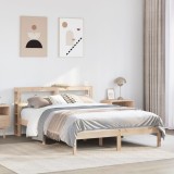 Cumpara ieftin Cadru de pat fără saltea, 150x200 cm, lemn masiv pin