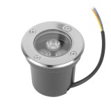 Spot LED Pentru Exterior Techstar&reg; CMJ-DMD-001, Putere 3W, Incastrabil, Culoare Lumina 6000K, 270 lm, 7.5 x 8 Cm, IP 65, Argintiu