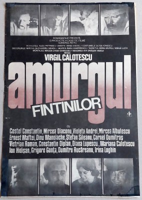 Amurgul fantanilor - afis film romanesc, Romaniafilm 1983, cinema Epoca de Aur foto