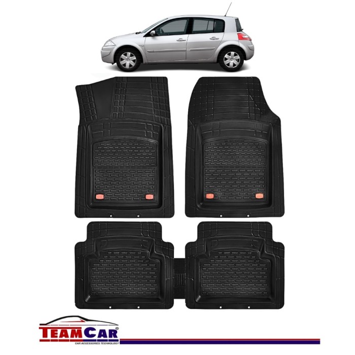 Covorașe Auto TeamCar&reg; Tip Tăviță Compatibile Renault Megane II (2002&ndash;2009) - Hatchback