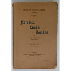 METODICA LIMBEI ROMANE de GH. N. COSTESCU , 1920