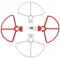 Rotor-schutz-set / abdeckungen passend pentru dji phantom 2,3 u.a. wei?-rot, ,