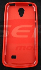 Toc plastic siliconat Microsoft Lumia 640 LTE ROSU foto