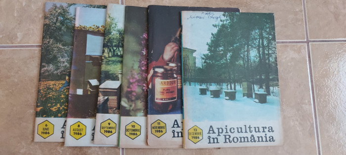 REVISTA APICULTURA IN ROMANIA ANUL 1986 , LOT 6 REVISTE