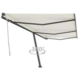 Cumpara ieftin Copertină autonomă retractabilă manual, crem, 600x300 cm
