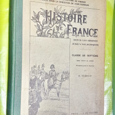 D948-Manual Scolar vechi 1929 Franta Clasa a 7 a stare foarte buna, na nou.