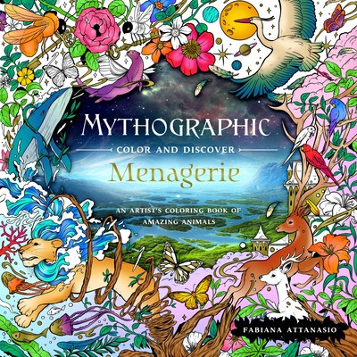 Mythographic Color and Discover: Menagerie: An Artists&amp;#039; Coloring Book of Amazing Animals foto