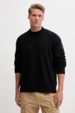 Napapijri pulover D-Rignano bărbați, culoarea negru, NP0A4INQ9411