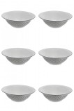 Set boluri, 6 piese, 1.65 L, Portelan, Alb model