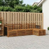 vidaXL Set de canapele de exterior 5 pcs natural 3384230
