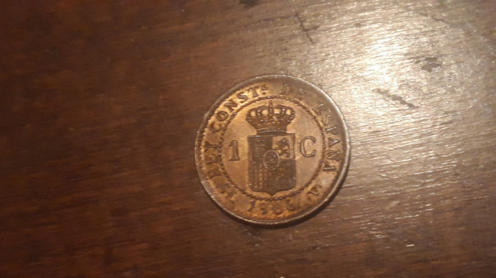 Spania - 1 cent 1906.