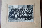 Fotografie pe carton, scala de fete, perioada interbelica