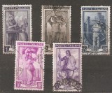 Italia &ndash; Lot 5 timbre &bdquo;Profesii și Munca&rdquo; (Italia, 1950) ștampilate -A80
