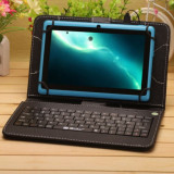Husa Tableta 9.7 Inch Cu Tastatura Micro Usb Model X , Negru C17