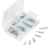 Set suruburi T.K.Excellent, otel carbon, argintiu, 45 bucati